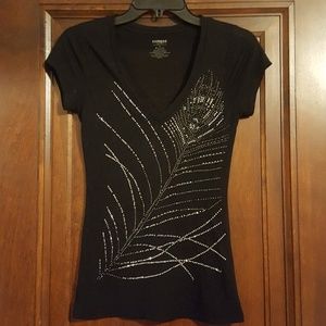 GUC Express Feather Beaded Shirt